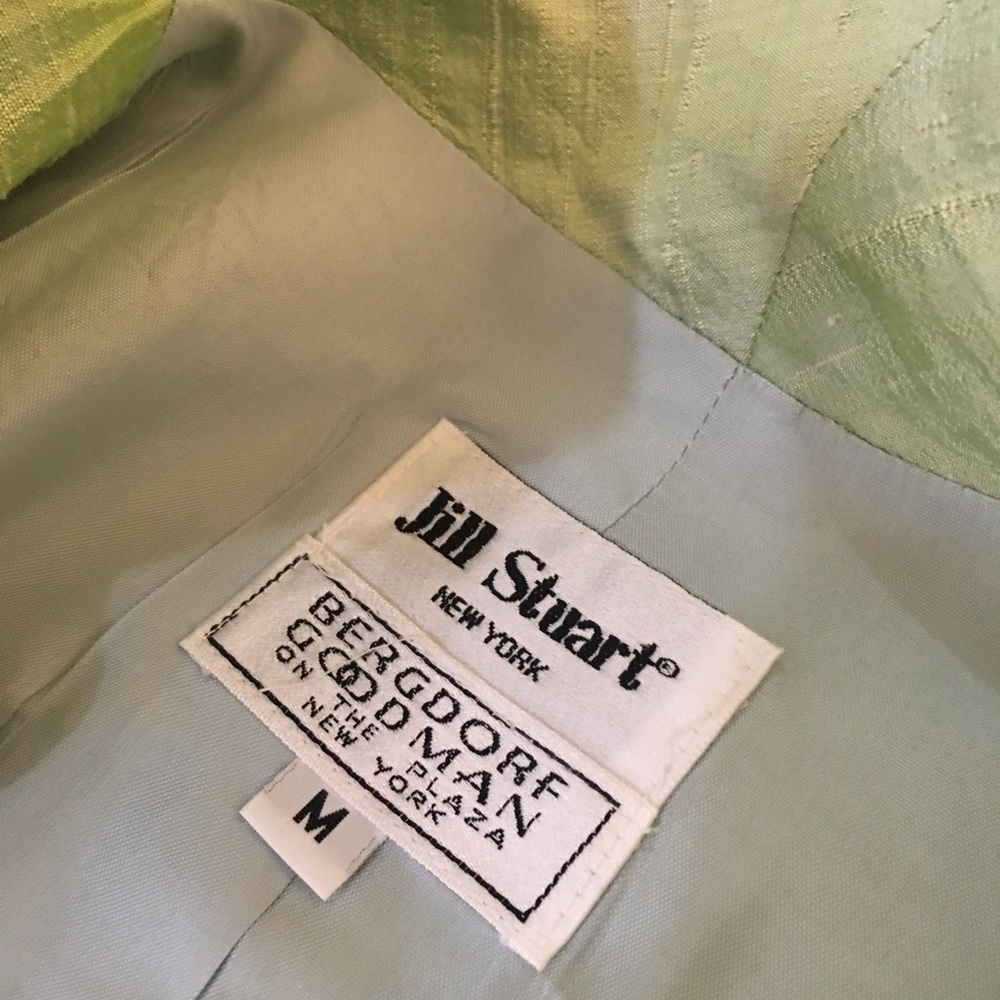 Vintage 90’s Jill Stuart for Bergdorf Goodan fabulous retro chic raw silk dress. - Picture 15 of 16